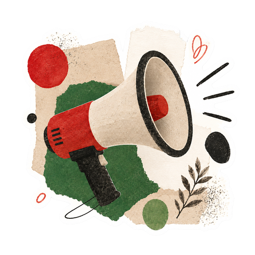 Megáfono ilustrado